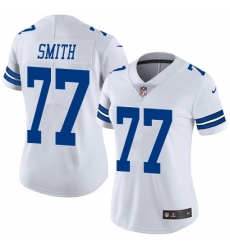 Women's Nike Dallas Cowboys #77 Tyron Smith White Vapor Untouchable Limited Player NFL Jersey