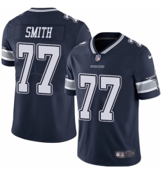 Youth Nike Dallas Cowboys #77 Tyron Smith Navy Blue Team Color Vapor Untouchable Limited Player NFL Jersey
