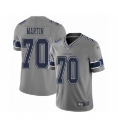Men's Dallas Cowboys #70 Zack Martin Limited Gray Inverted Legend Football Jersey