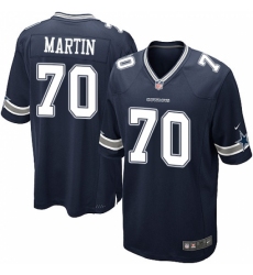 Men's Nike Dallas Cowboys #70 Zack Martin Game Navy Blue Team Color NFL Jersey
