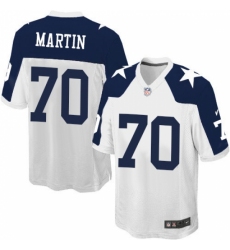 Men's Nike Dallas Cowboys #70 Zack Martin Game White Throwback Alternate NFL Jersey