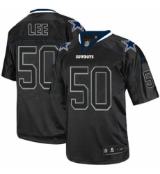 Men's Nike Dallas Cowboys #50 Sean Lee Elite Lights Out Black NFL Jersey