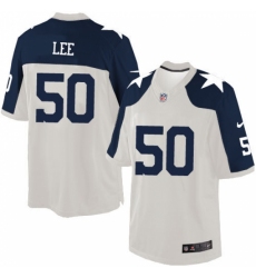 Men's Nike Dallas Cowboys #50 Sean Lee Limited White Throwback Alternate NFL Jersey
