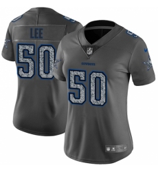 Women's Nike Dallas Cowboys #50 Sean Lee Gray Static Vapor Untouchable Limited NFL Jersey