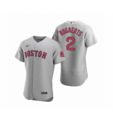Men's Boston Red Sox #2 Xander Bogaerts Nike Gray Authentic Road Jerse