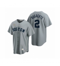 Men's Boston Red Sox #2 Xander Bogaerts Nike Gray Cooperstown Collection Road Jersey