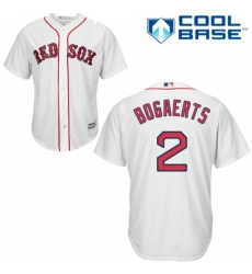 Men's Majestic Boston Red Sox #2 Xander Bogaerts Replica White Home Cool Base MLB Jersey