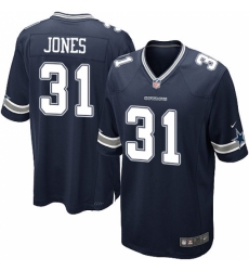 Men's Nike Dallas Cowboys #31 Byron Jones Game Navy Blue Team Color NFL Jersey