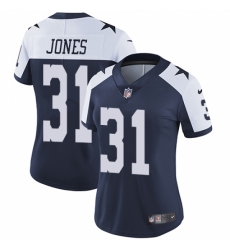 Women's Nike Dallas Cowboys #31 Byron Jones Navy Blue Throwback Alternate Vapor Untouchable Limited Player NFL Jersey