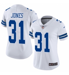 Women's Nike Dallas Cowboys #31 Byron Jones White Vapor Untouchable Limited Player NFL Jersey