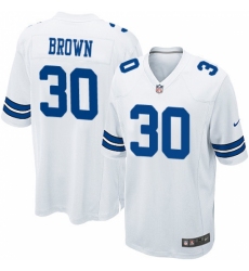 Men's Nike Dallas Cowboys #30 Anthony Brown Game White NFL Jersey