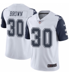 Youth Nike Dallas Cowboys #30 Anthony Brown Limited White Rush Vapor Untouchable NFL Jersey