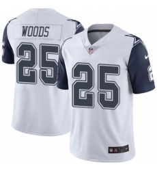 Men's Nike Dallas Cowboys #25 Xavier Woods Limited White Rush Vapor Untouchable NFL Jersey