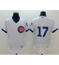 Men's Chicago Cubs #17 Kris Bryant Authentic White Jersey