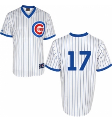 Men's Majestic Chicago Cubs #17 Kris Bryant Authentic White 1988 Turn Back The Clock Cool Base MLB Jersey