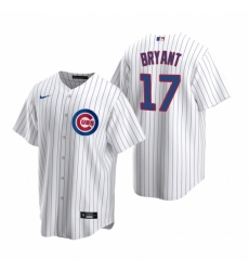 Men's Nike Chicago Cubs #17 Kris Bryant White Home Stitched Baseball Jersey