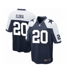 Men's Dallas Cowboys #20 George Iloka Game Navy Blue Throwback Alternate Football Jersey