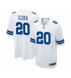 Men's Dallas Cowboys #20 George Iloka Game White Football Jersey