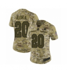 Women's Dallas Cowboys #20 George Iloka Limited Camo 2018 Salute to Service Football Jersey