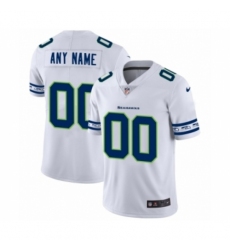 Men's Seattle Seahawks Customized White Team Logo Cool Edition Jersey