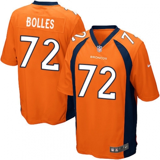 Men's Nike Denver Broncos #72 Garett Bolles Game Orange Team Color NFL Jersey Men's Nike Denver Broncos #72 Garett Bolles Game Orange Team Color NFL Jersey