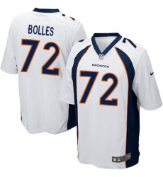 Men's Nike Denver Broncos #72 Garett Bolles Game White NFL Jersey