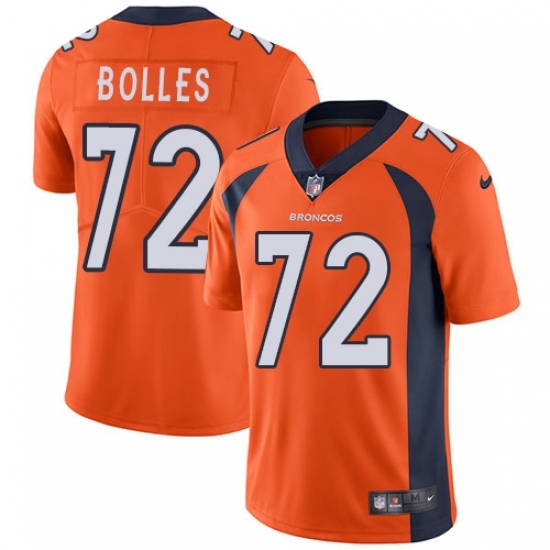 Youth Nike Denver Broncos #72 Garett Bolles Orange Team Color Vapor Untouchable Limited Player NFL Jersey Youth Nike Denver Broncos #72 Garett Bolles Orange Team Color Vapor Untouchable Limited Player NFL Jersey