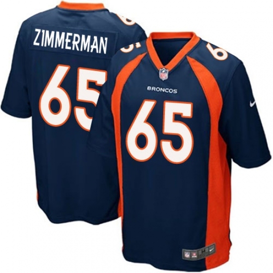 Men's Nike Denver Broncos #65 Gary Zimmerman Game Navy Blue Alternate NFL Jersey Men's Nike Denver Broncos #65 Gary Zimmerman Game Navy Blue Alternate NFL Jersey