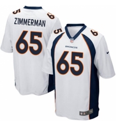 Men's Nike Denver Broncos #65 Gary Zimmerman Game White NFL Jersey