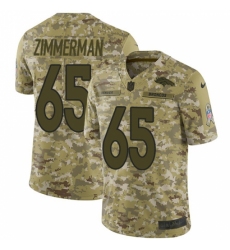 Youth Nike Denver Broncos #65 Gary Zimmerman Limited Camo 2018 Salute to Service NFL Jersey