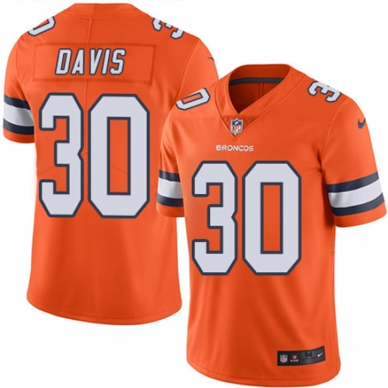 Youth Nike Denver Broncos #30 Terrell Davis Limited Orange Rush Vapor Untouchable NFL Jersey Youth Nike Denver Broncos #30 Terrell Davis Limited Orange Rush Vapor Untouchable NFL Jersey