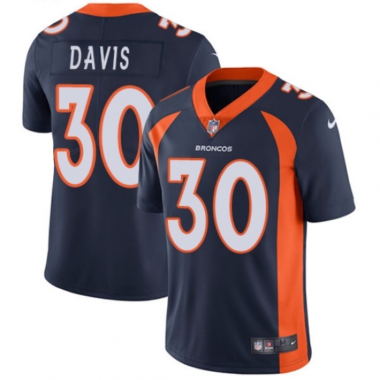 Youth Nike Denver Broncos #30 Terrell Davis Navy Blue Alternate Vapor Untouchable Limited Player NFL Jersey Youth Nike Denver Broncos #30 Terrell Davis Navy Blue Alternate Vapor Untouchable Limited Player NFL Jersey