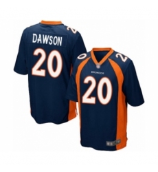 Men's Denver Broncos #20 Duke Dawson Game Navy Blue Alternate Football Jersey