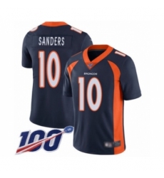 Men's Denver Broncos #10 Emmanuel Sanders Navy Blue Alternate Vapor Untouchable Limited Player 100th Season Football Jersey