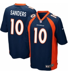 Men's Nike Denver Broncos #10 Emmanuel Sanders Game Navy Blue Alternate NFL Jersey