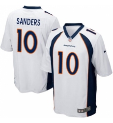 Men's Nike Denver Broncos #10 Emmanuel Sanders Game White NFL Jersey