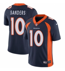 Men's Nike Denver Broncos #10 Emmanuel Sanders Navy Blue Alternate Vapor Untouchable Limited Player NFL Jersey