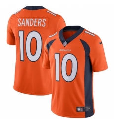 Men's Nike Denver Broncos #10 Emmanuel Sanders Orange Team Color Vapor Untouchable Limited Player NFL Jersey
