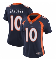 Women's Nike Denver Broncos #10 Emmanuel Sanders Navy Blue Alternate Vapor Untouchable Limited Player NFL Jersey