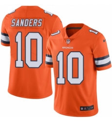 Youth Nike Denver Broncos #10 Emmanuel Sanders Limited Orange Rush Vapor Untouchable NFL Jersey