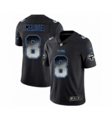 Men Tennessee Titans #8 Marcus Mariota Black Smoke Fashion Limited Jersey