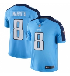 Men's Nike Tennessee Titans #8 Marcus Mariota Light Blue Team Color Vapor Untouchable Limited Player NFL Jersey