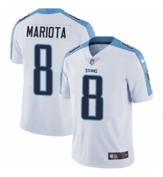 Men's Nike Tennessee Titans #8 Marcus Mariota White Vapor Untouchable Limited Player NFL Jersey