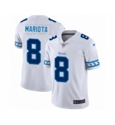 Men's Tennessee Titans #8 Marcus Mariota White Team Logo Cool Edition Jersey