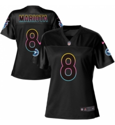 Women's Nike Tennessee Titans #8 Marcus Mariota Game Black Fashion NFL Jersey