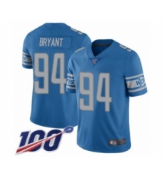 Men's Detroit Lions #94 Austin Bryant Blue Team Color Vapor Untouchable Limited Player 100th Season Football Jersey