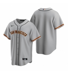 Men's Nike San Francisco Giants Blank Gray Road Stitched Baseball Jersey