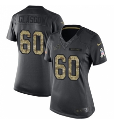 Women's Nike Detroit Lions #60 Graham Glasgow Limited Black 2016 Salute to Service NFL Jersey