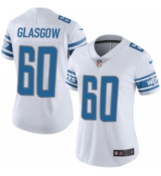 Women's Nike Detroit Lions #60 Graham Glasgow Limited White Vapor Untouchable NFL Jersey