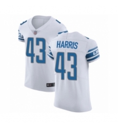 Men's Detroit Lions #43 Will Harris White Vapor Untouchable Elite Player Football Jersey